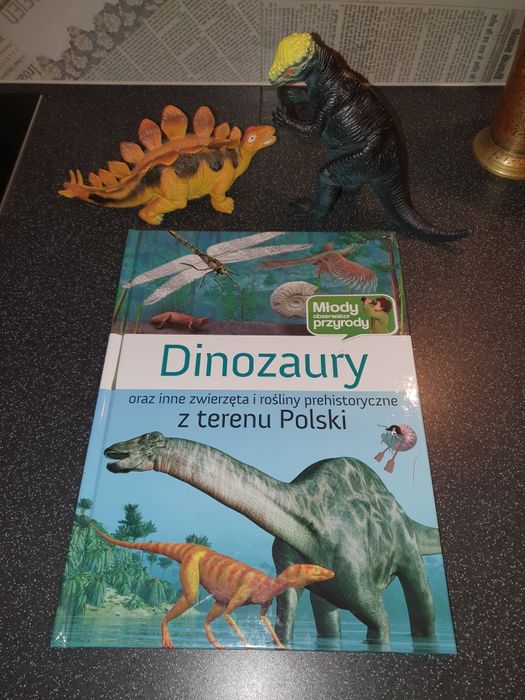 Ksiazka Dinozaury i dwie figurki dinozaurow