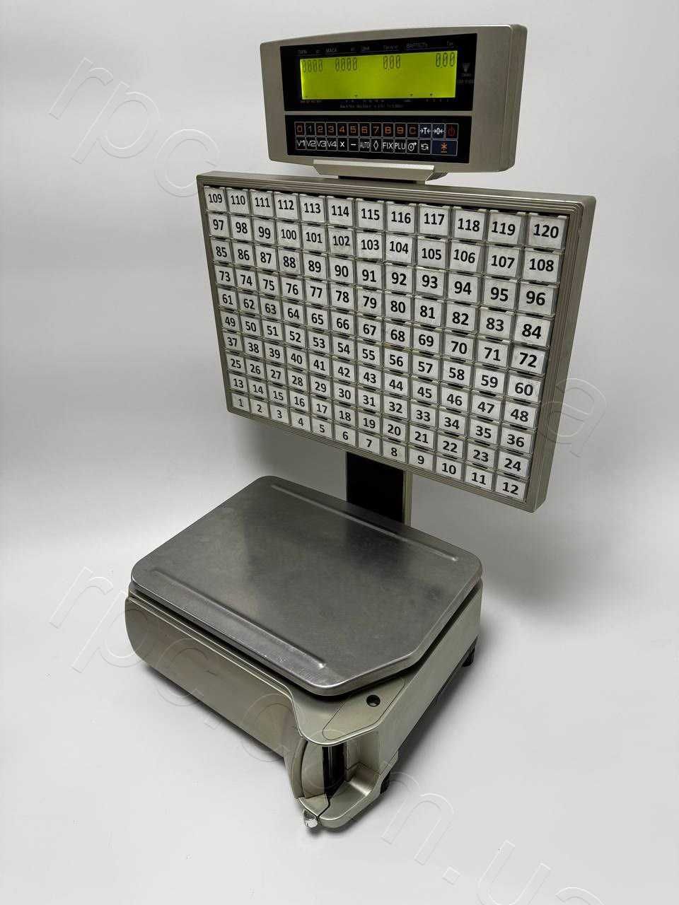 Ваги електронні з чекодруком DIGI SM-5100 BS-K15/120 (120 клавіш)