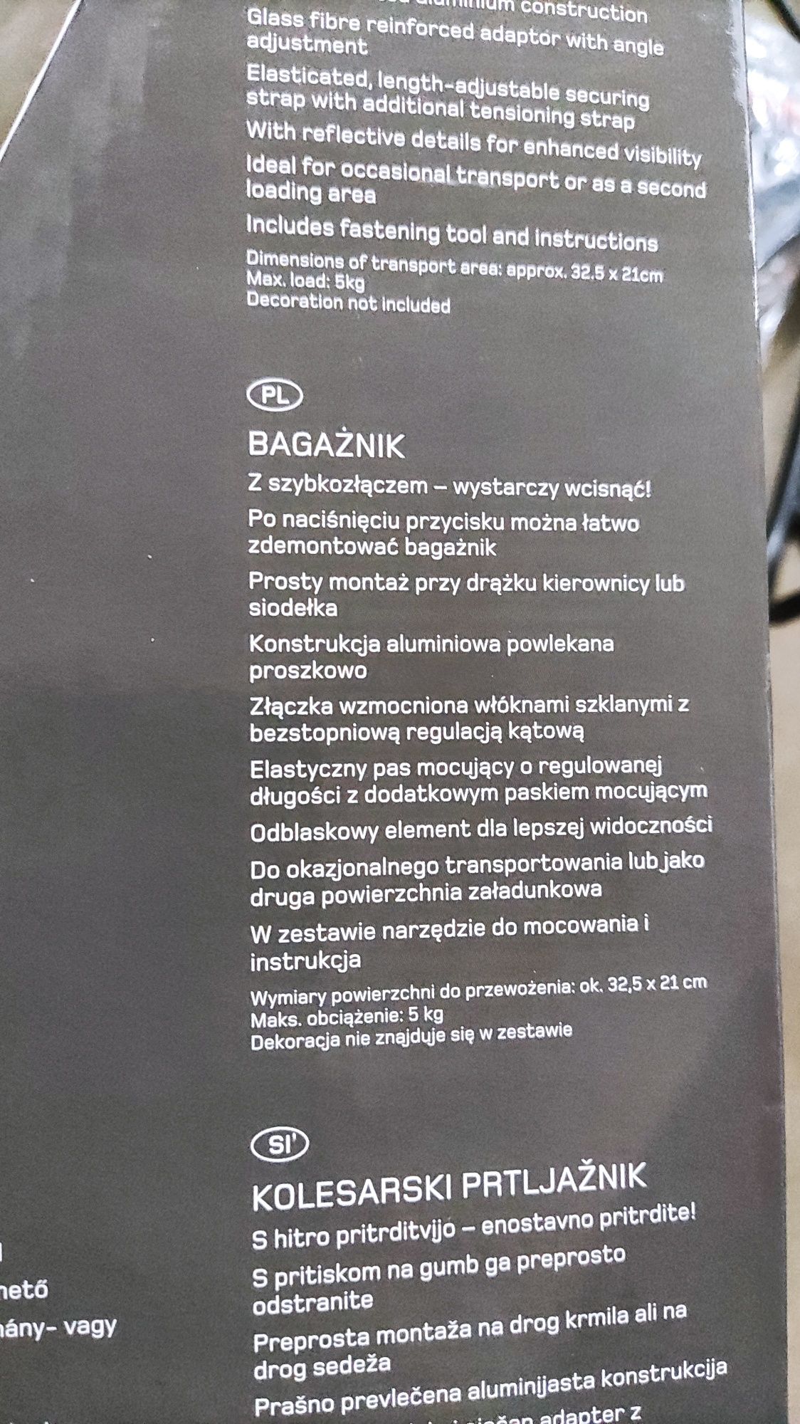 TopMove bagażnik rowerowy