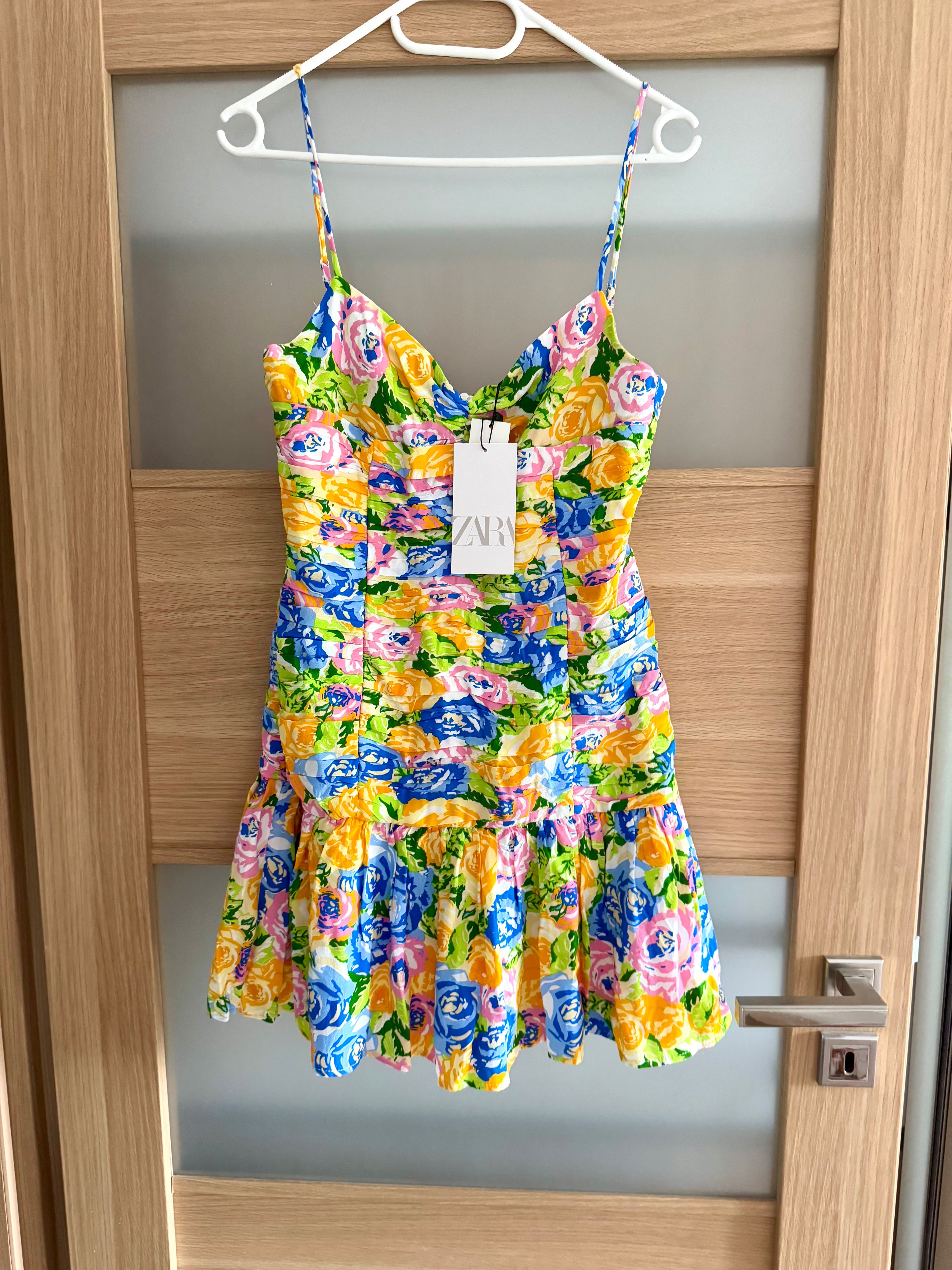 Zara sukienka falbanki Zara m 38