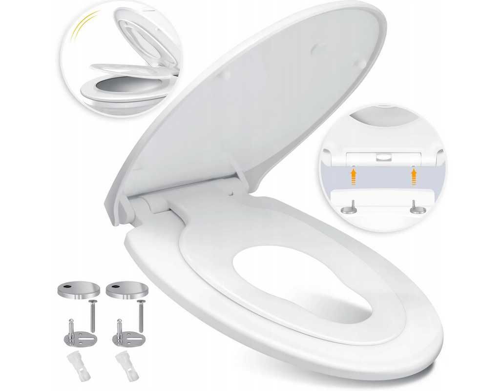 Deska sedesowa KESSER K-WC-1538FS biały duroplast