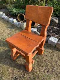 Ogrodowe krzesło drewniane