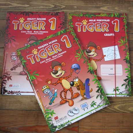 Tiger 1 komplet książka zeszyt ćwiczeń portfolio Macmillan