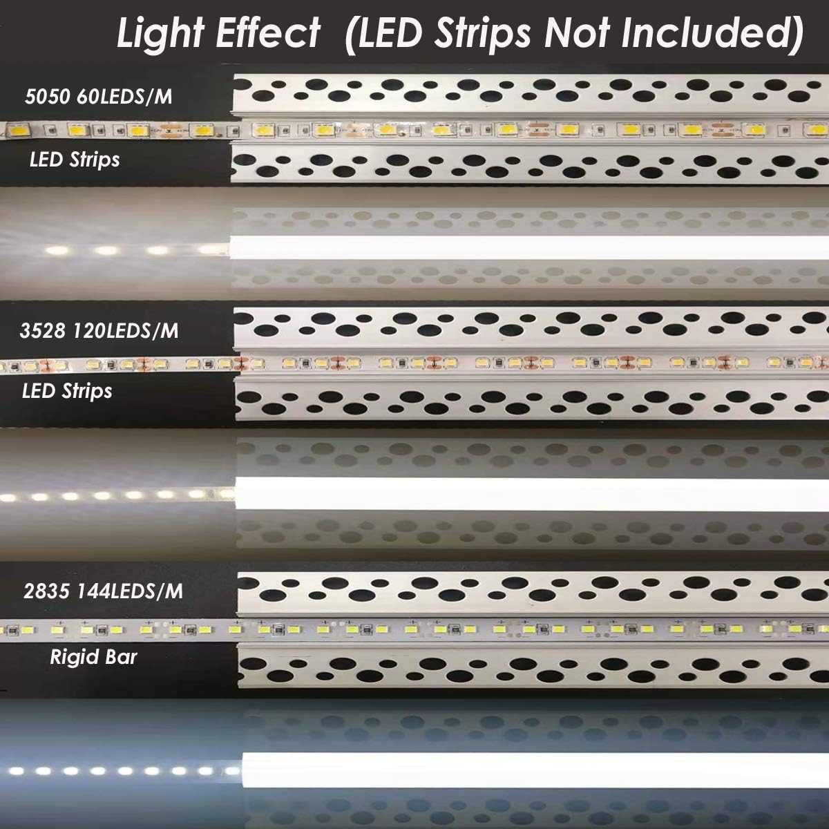 Nowa maskownica LED/ profil/ zaślepka/ aluminium/ 4x1m !683!