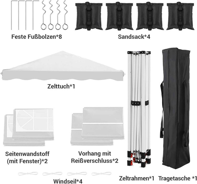Nowy namiot ogrodowy / altana 3x3 / pawilon imprezowy / pergola !W154!