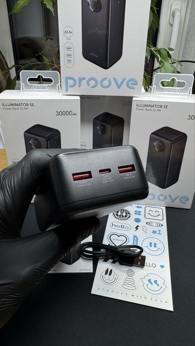 Якісний павер 30000 mAh 22.5w для Айфон павербанк powerbank Proove