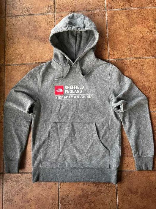 The North Face bluza szara z kapturem