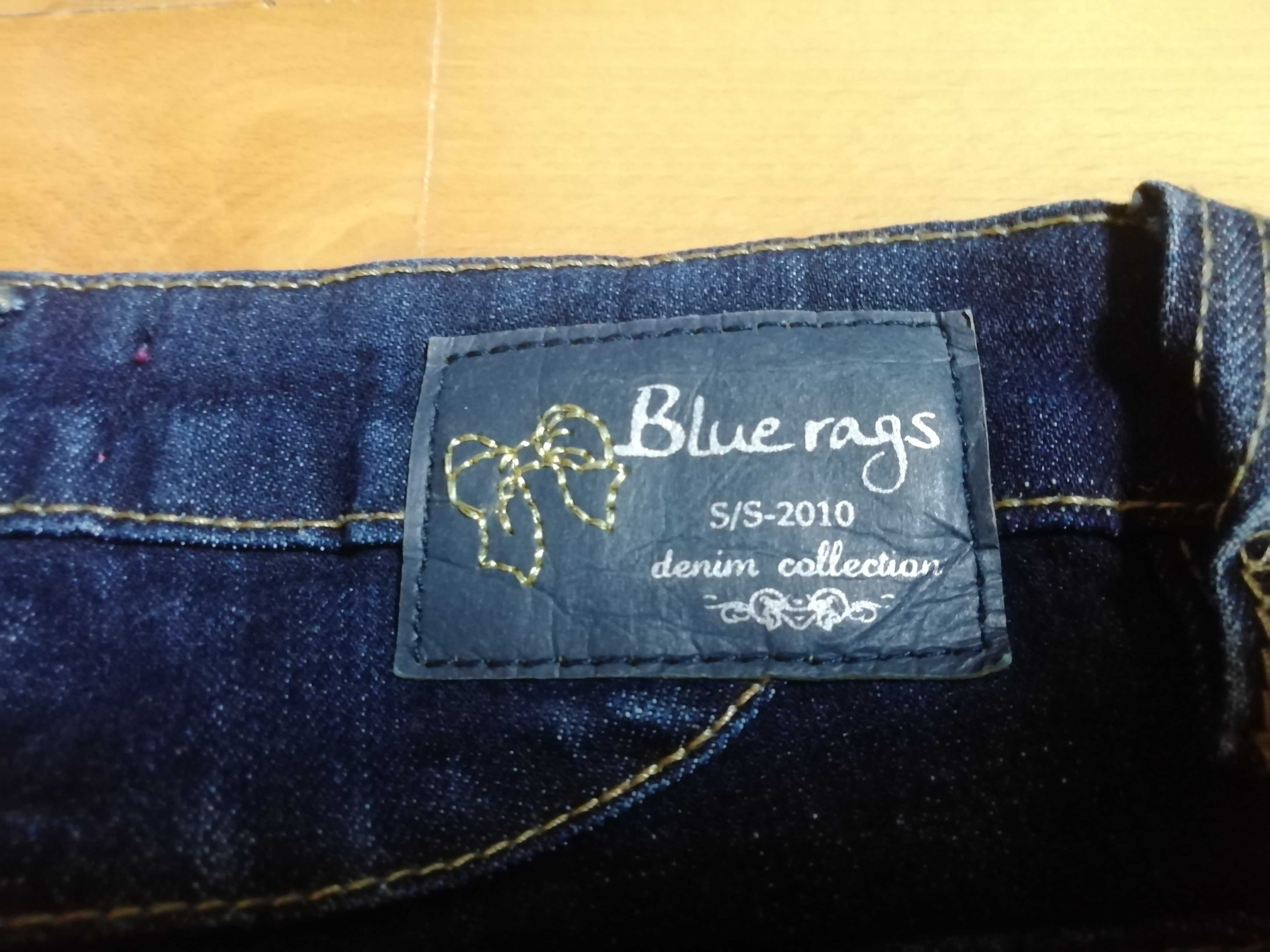 Damskie spodnie jeansowe Blue Rags ze ściągaczami rozm. 38