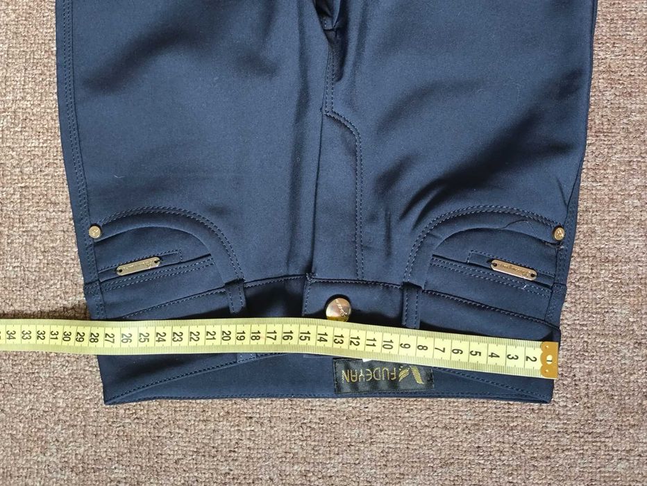 Темно-сині шкільні штани на худеньку дівчинку р.128-134 см.