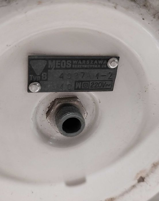 Lampa nocna PRL MEOS Warszawa