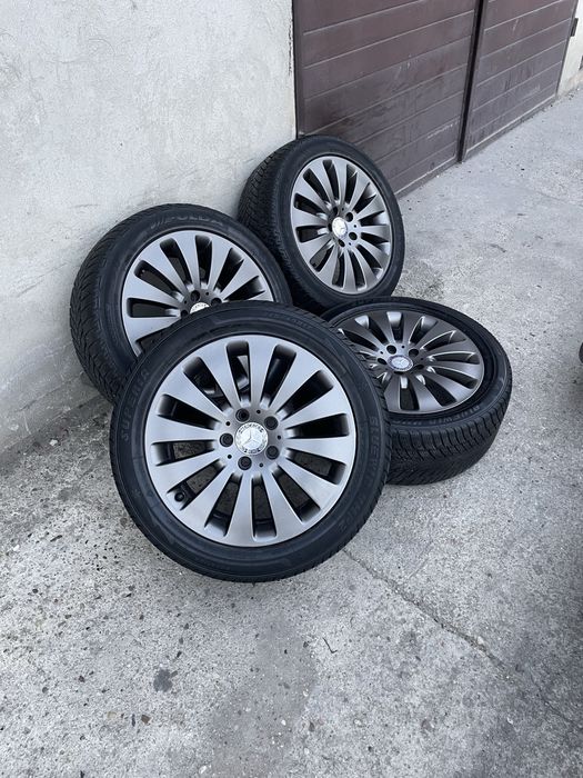 (37)Koła, Felgi 5x112 17” Mercedes C-Klasa w204, Zima, Zimowe, Grafit