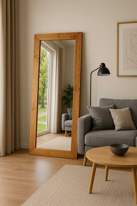 Lustro na wymiar w drewnianej ramie