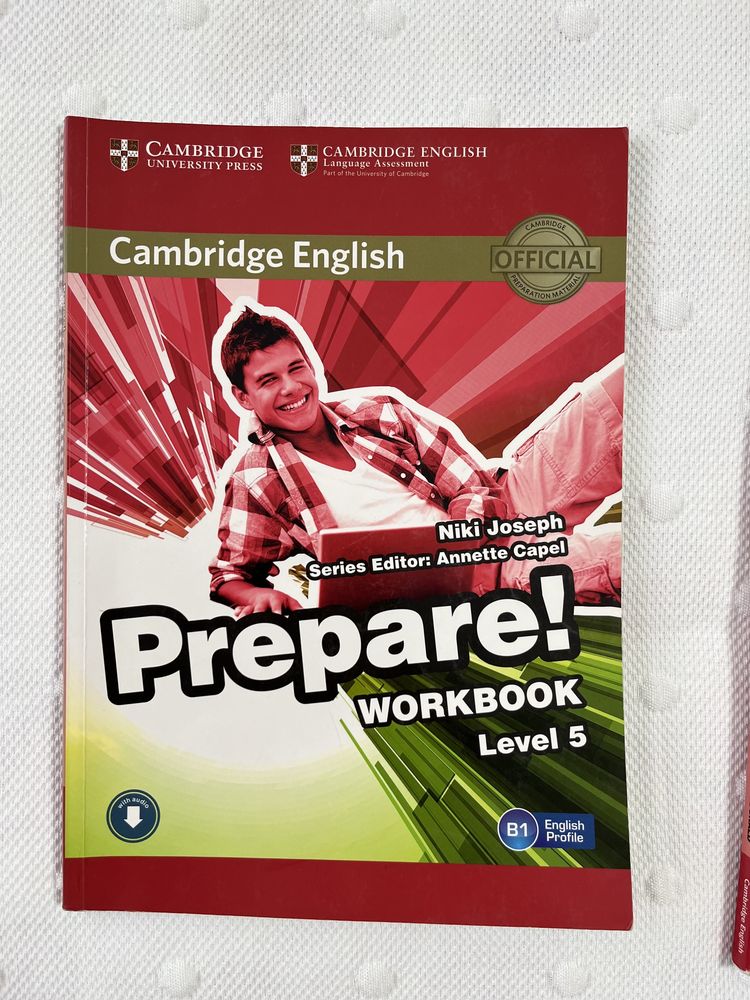 набор книг Prepare Cambridge English для изучения английского языка