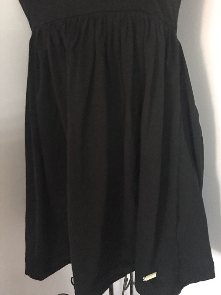 Sukienka SuperDry super Dry Xs S czarna na szerokie ramiączka