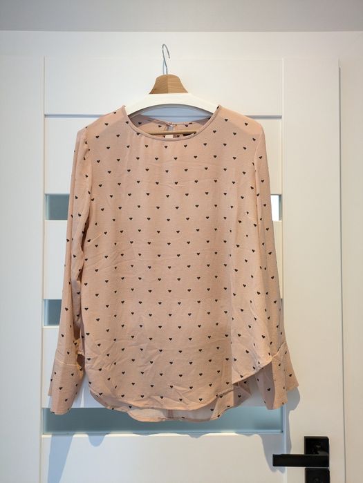 Bluzka Reserved pudrowy róż 42 44 w serca