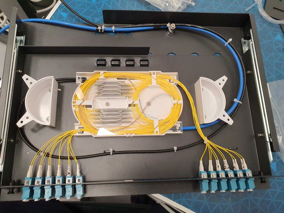 Pomiary sieci LAN, Fluke DSX2-5000, spawanie światłowodów