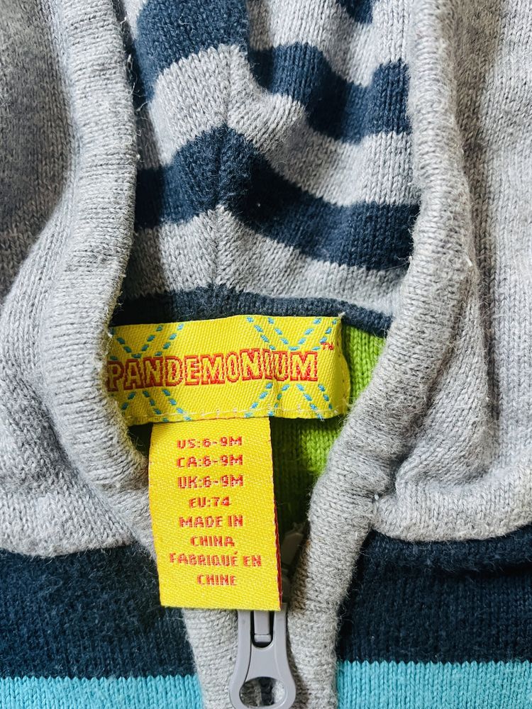 Pandemonium r.74 bluza sweter z kapturem