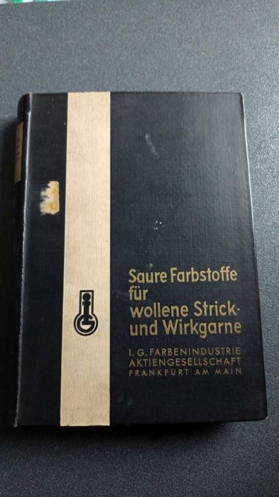 I.G.Farbenindustrie. Wzornik barwniki kwasowe ok 1920 r. Niemcy