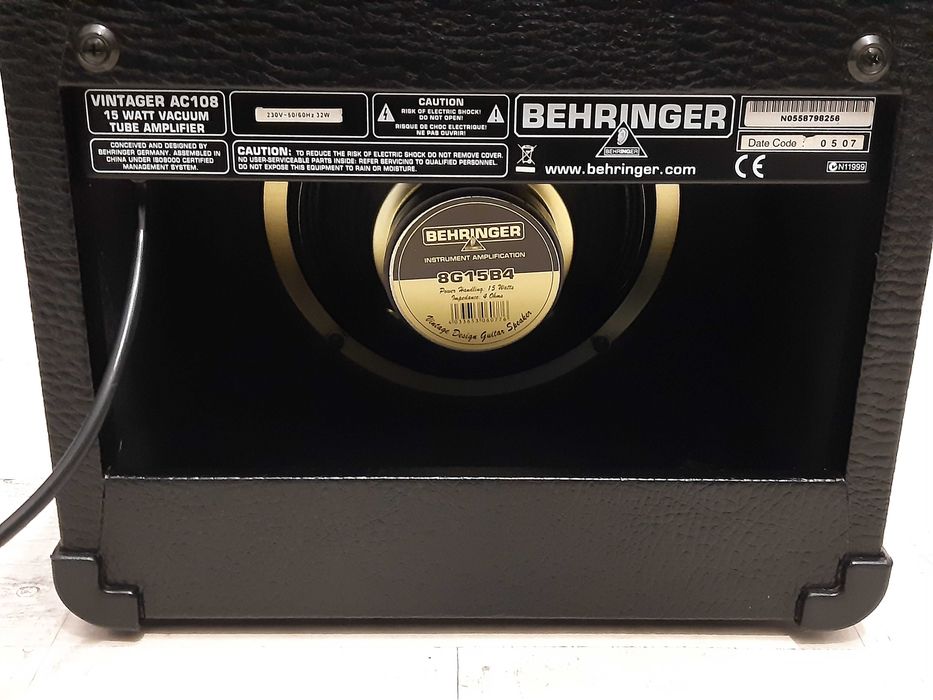 Lampowy Wzmacniacz Gitarowy Behringer Vintager -wysyłka Gratis-zamiana