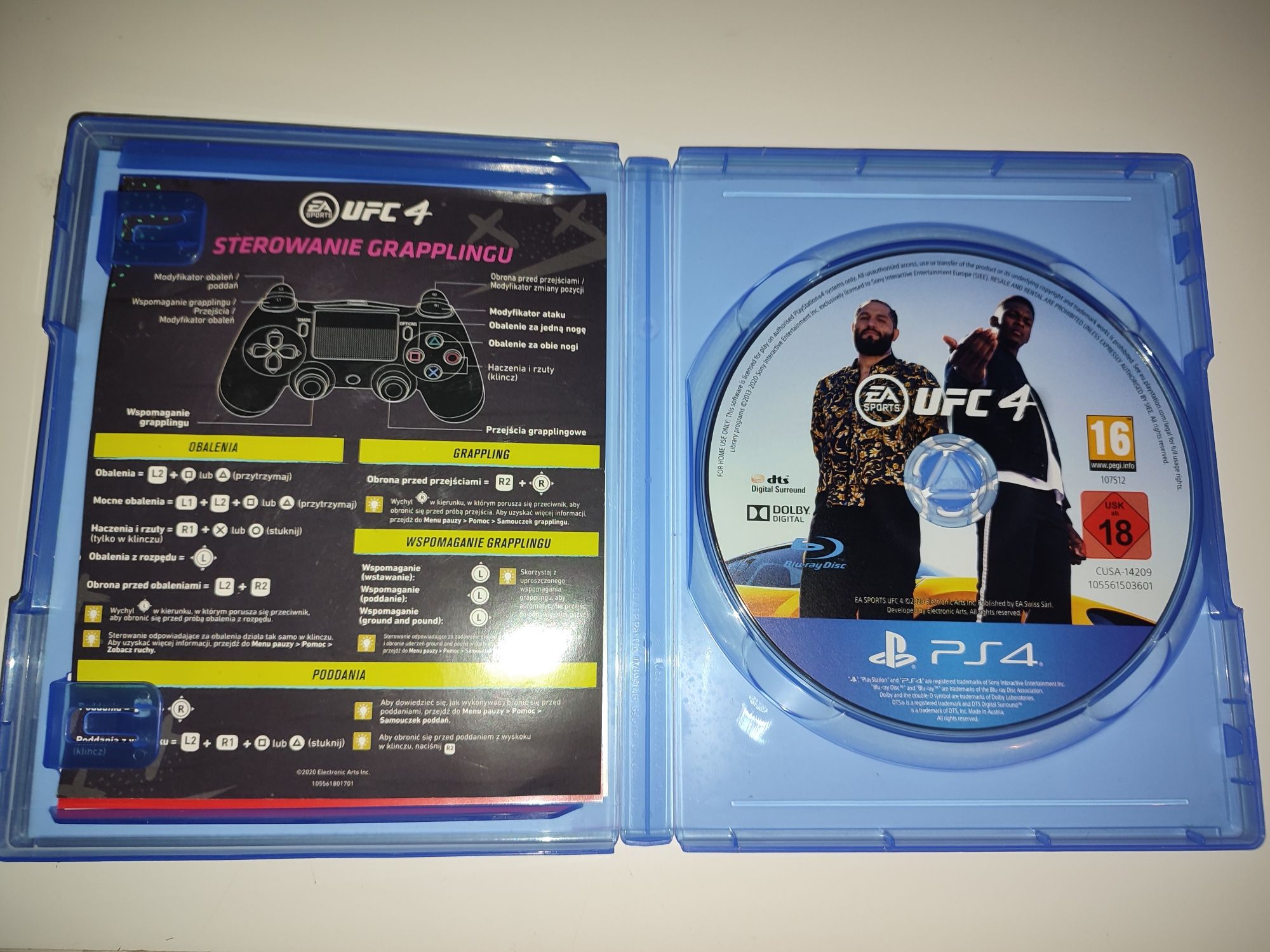 Gra Ps4 UFC 4 PL gry PlayStation 4 Sniper GTA V Mafia Crash NFS GT7