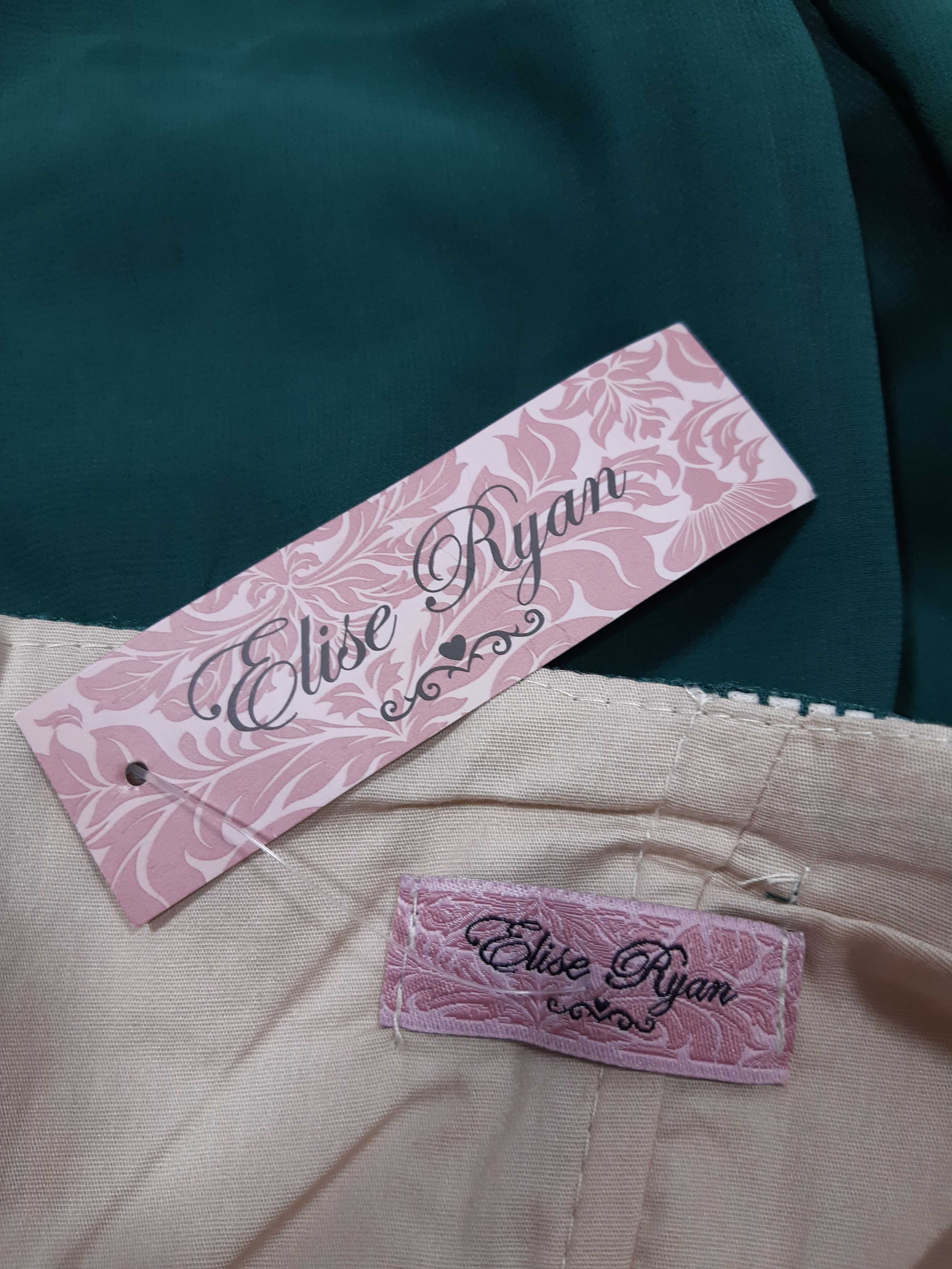 Nowa elegancka zielona wieczorowa długa sukienka Elise Ryan 38,M/40,L