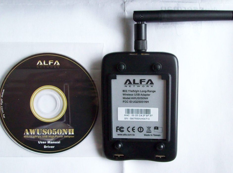 Adapter USB HighPower 2,0 AWUS050NH firmy Alfa