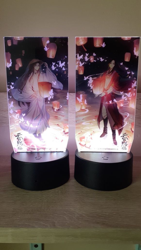 Heaven Official Blessing podświetlany acrylic lampa Hua Cheng San Lang