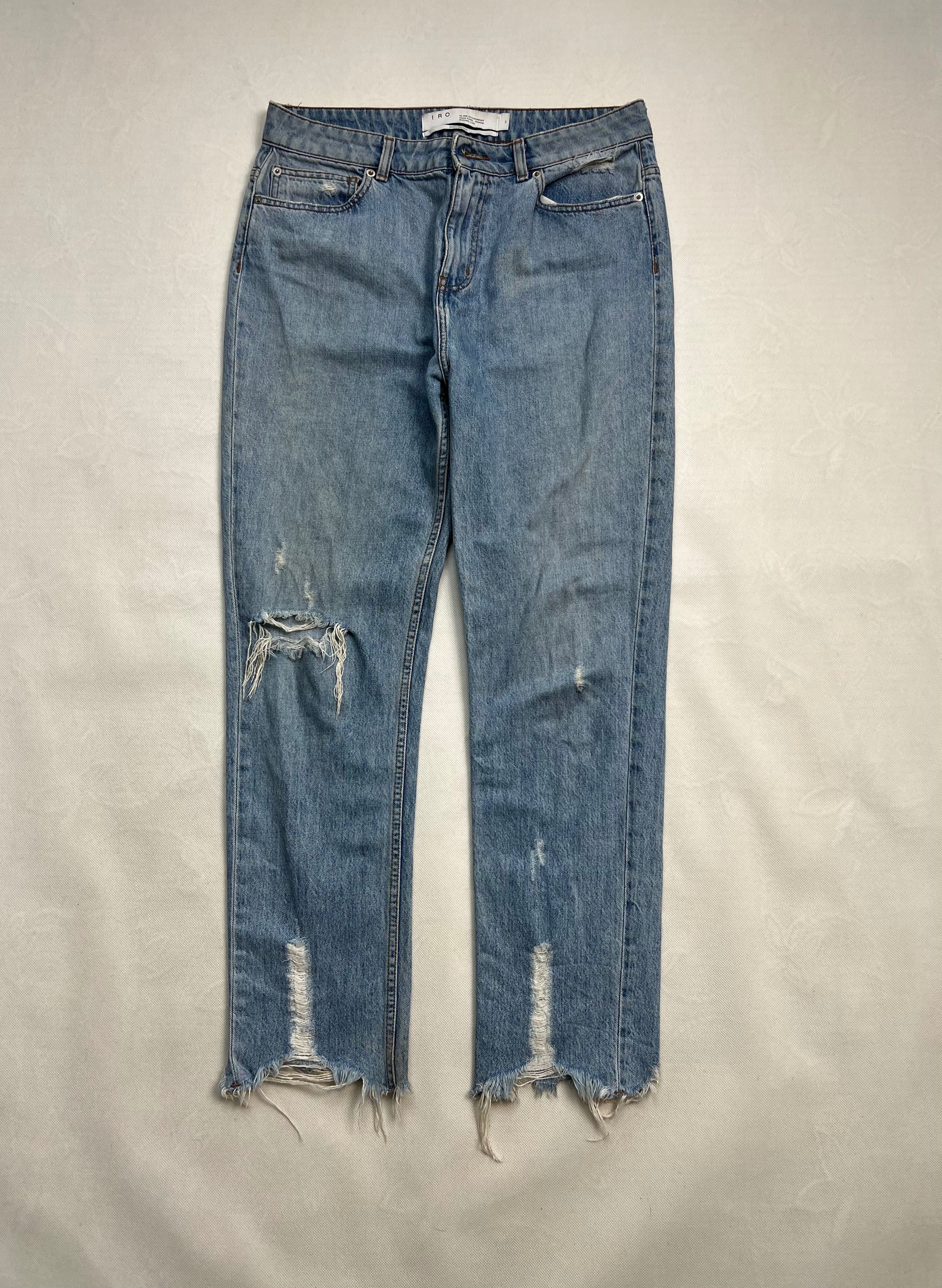 Spodnie IRO jeans baby blue unisex luxury high en