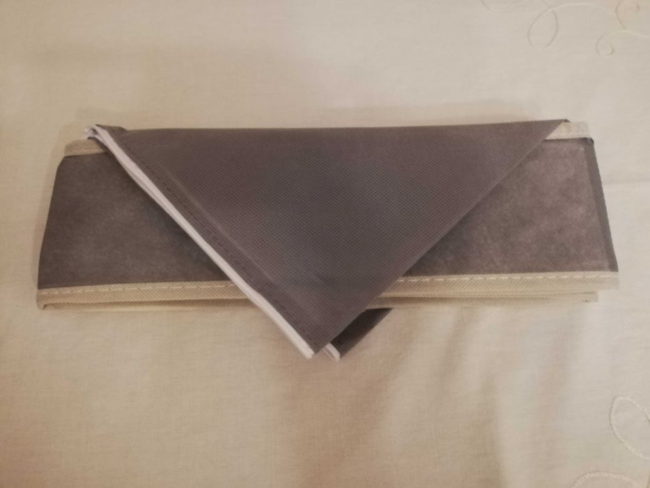 Conjunto de 3 organizadores de gavetas cinza 32*32*10