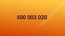 Złoty numer dla firmy 500_003_020