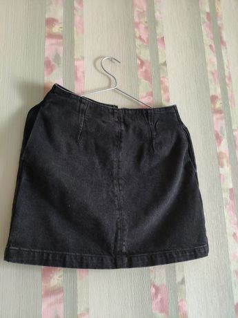 юбка джинсовая черная