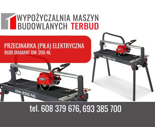 Przecinarka elektryczna do płytek. Piły: ukosowa, wibrująca, ręczna...