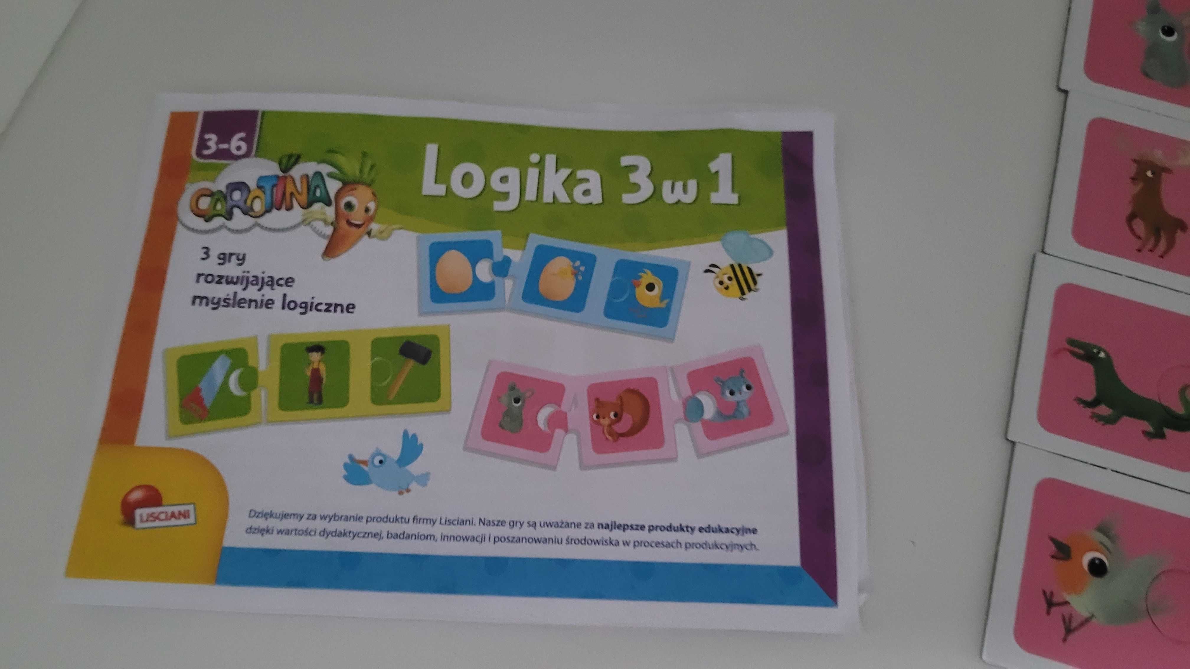 Gra Puzzle Carotina Logika 3w1 gra logiczna