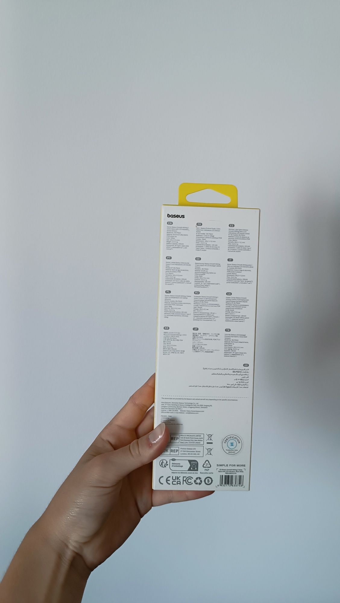 Rysik Baseus Smooth Writing 2 Series Stylus z  wskaźnikami Led Aktywny