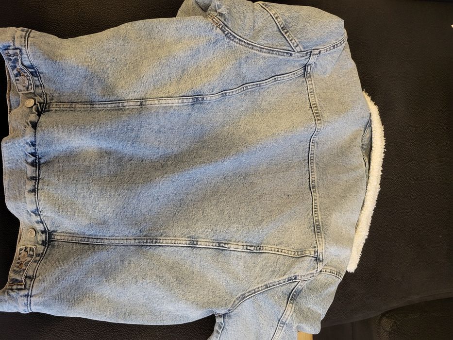 Kurtka jeansowa męska H&M z kożuszkiem