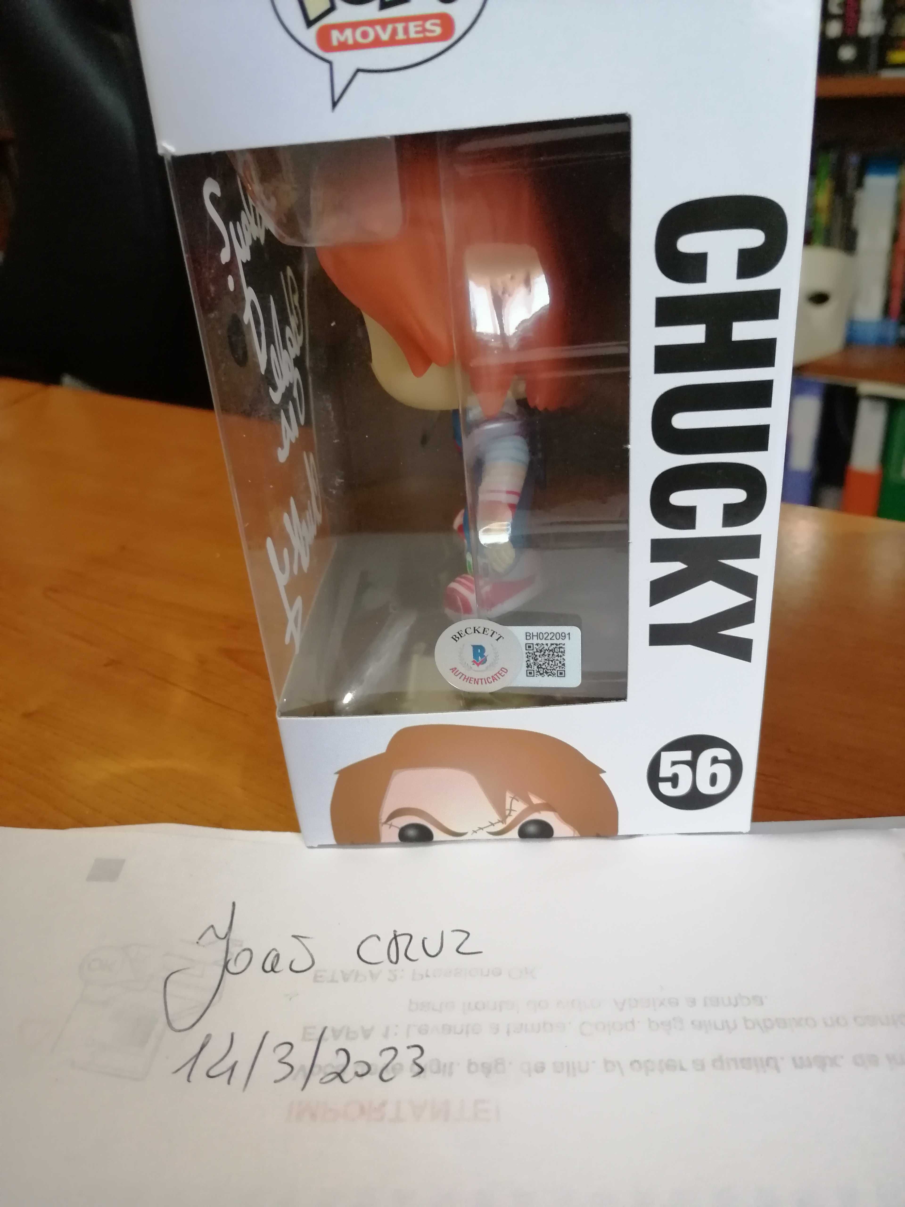 Vendo/troco Funko Pop Chucky, ASSINADO .