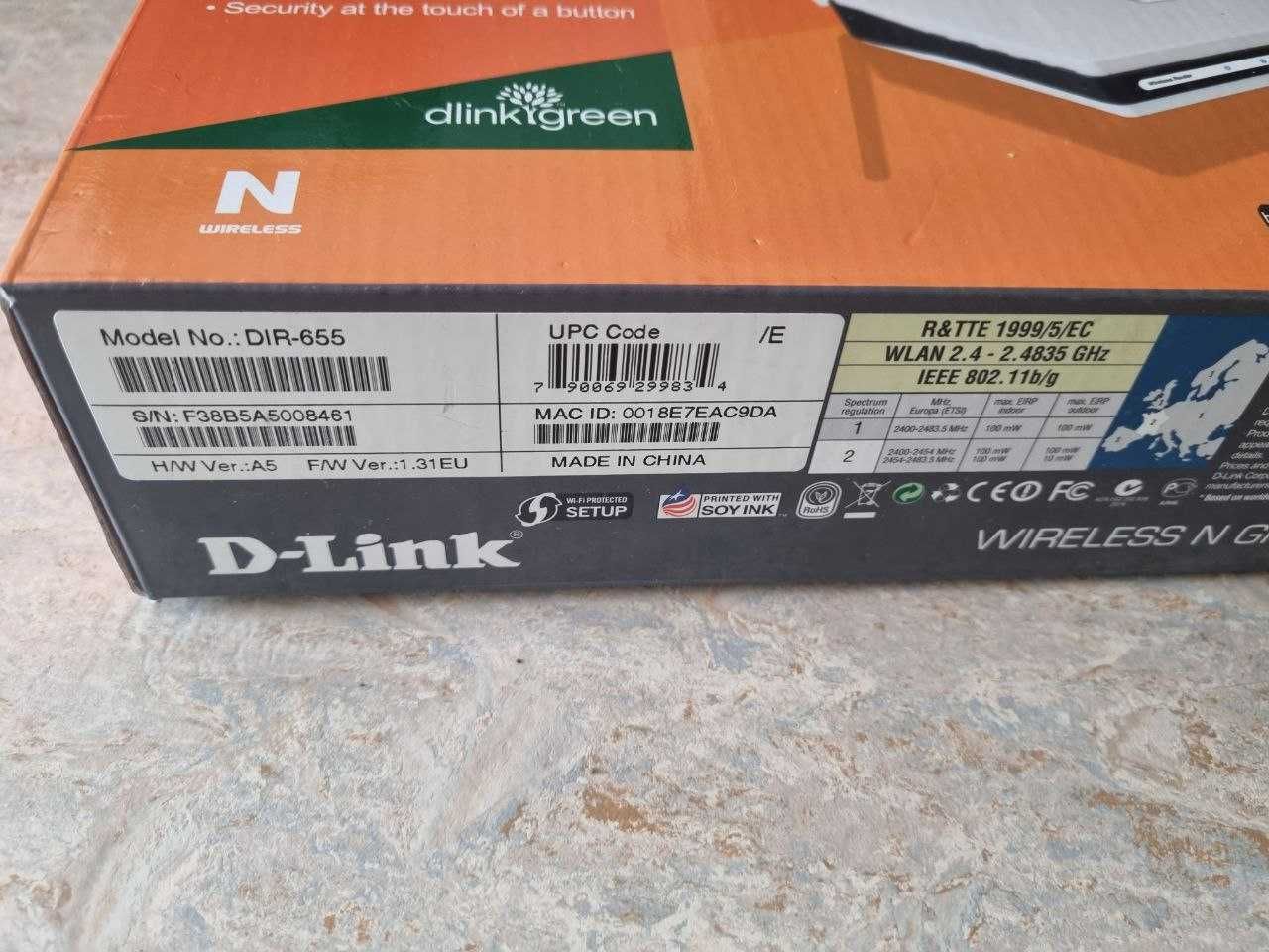 Роутер D-link dir 655 в упаковці