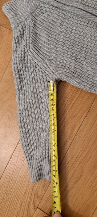 Sweter wizytowy, codzienny, szary, 6-12 msc, nowy