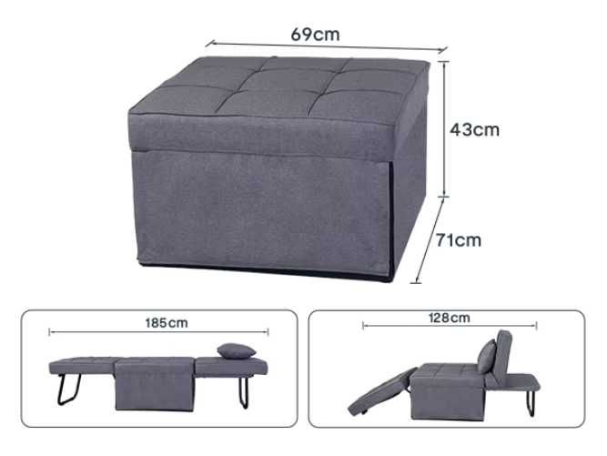 Nowa rozkładana sofa / łóżko / leżanka / 4w1 / pufa / fotel !A3182!