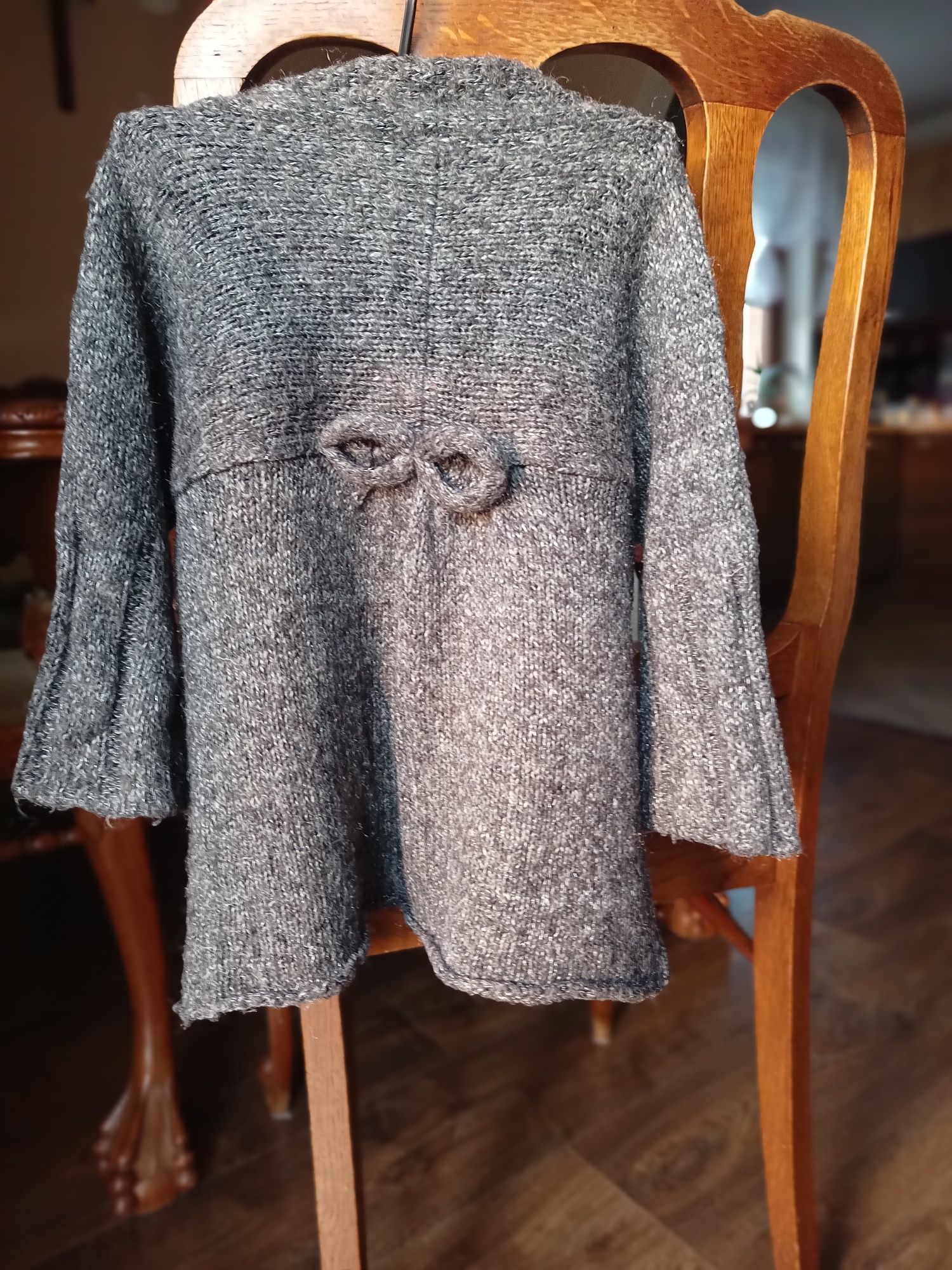 Sweterek Zara Kids r 128 z srebrna nitka