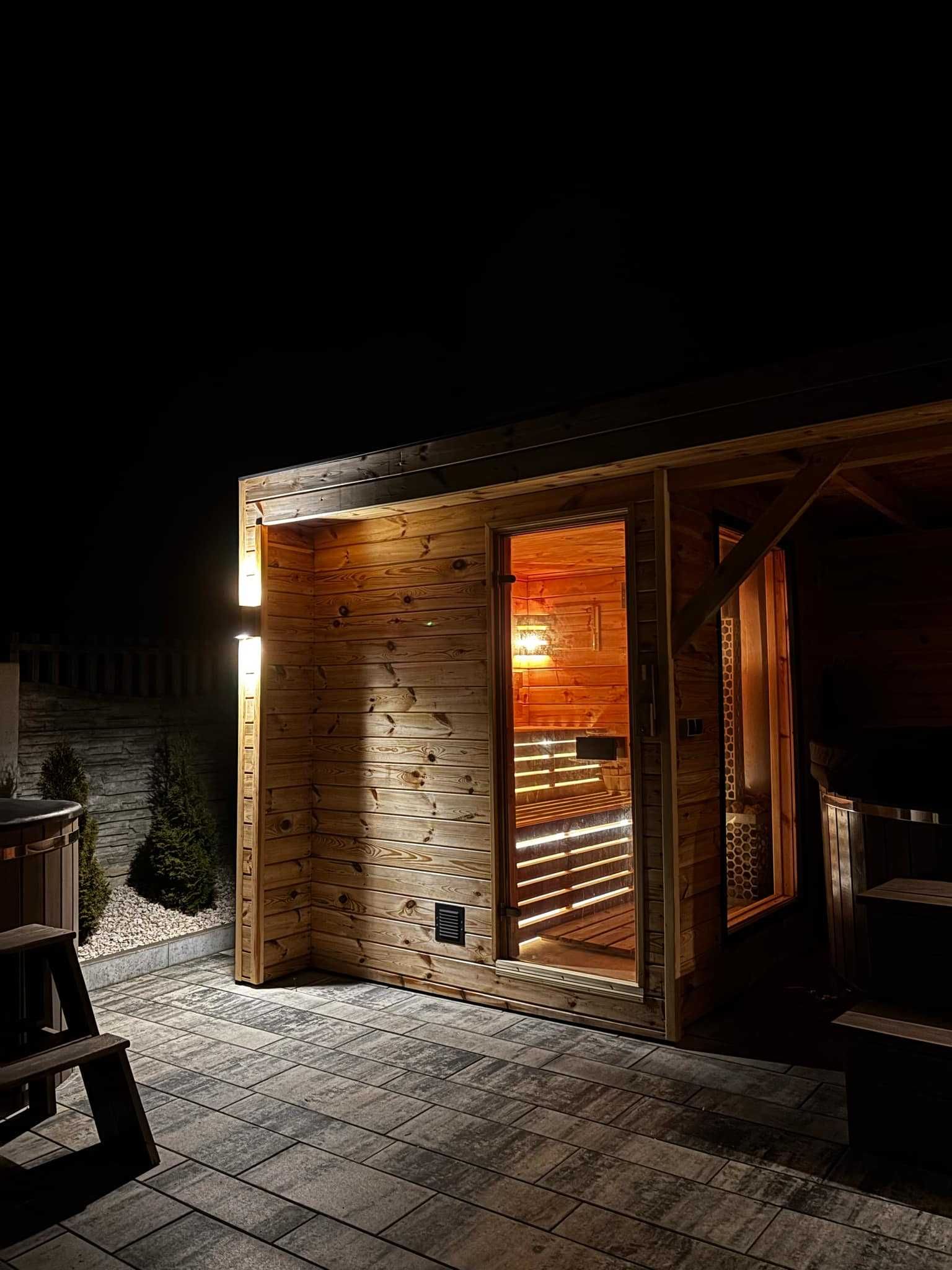 Sauna ogrodowa z balią + altana – luksusowy relaks w Twoim ogrodzie!