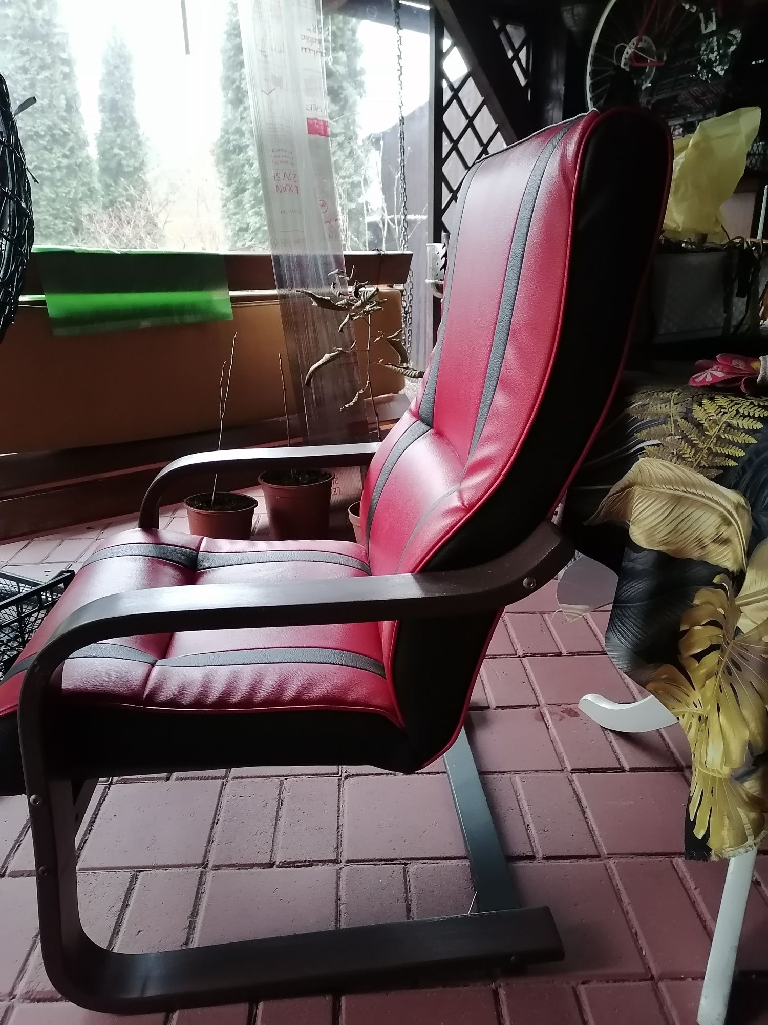 Fotel po renowacji skórzany