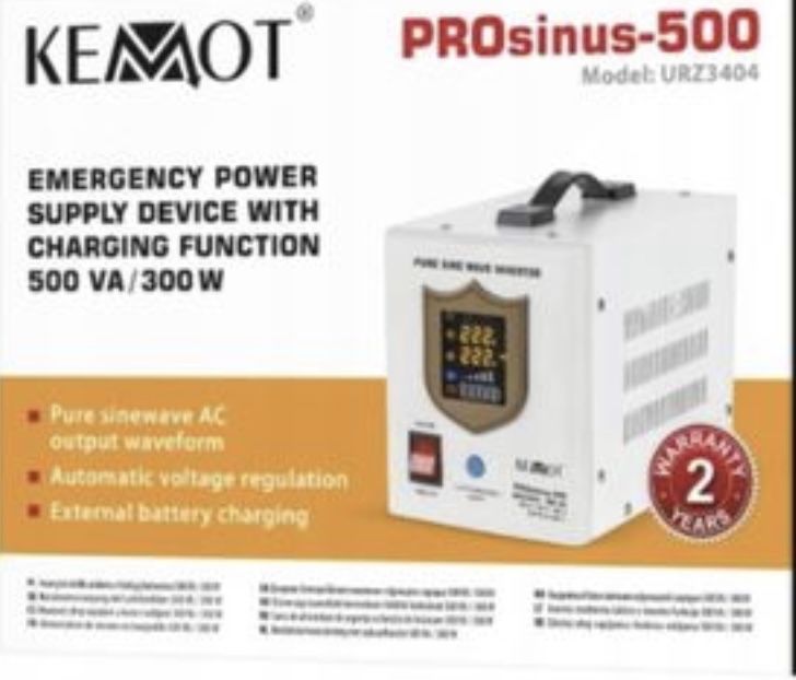 Інвентор, аварійне джерело живлення Kemot-500, 800 Pro sinus