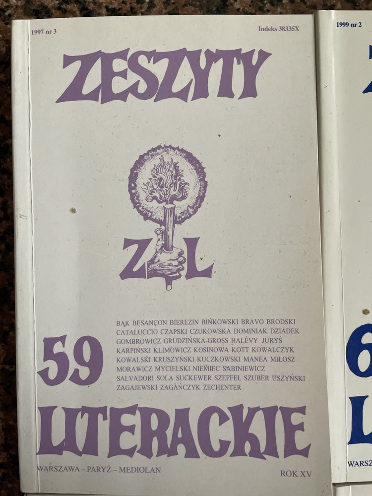 Zeszyty literackie 4 numery