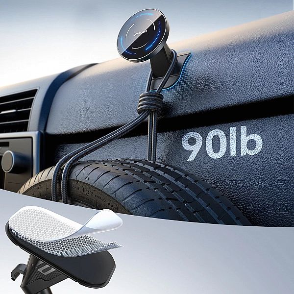 Uchwyt samochodowy Joyroom JR-ZS502 kompatybilny z MagSafe z ładowarką