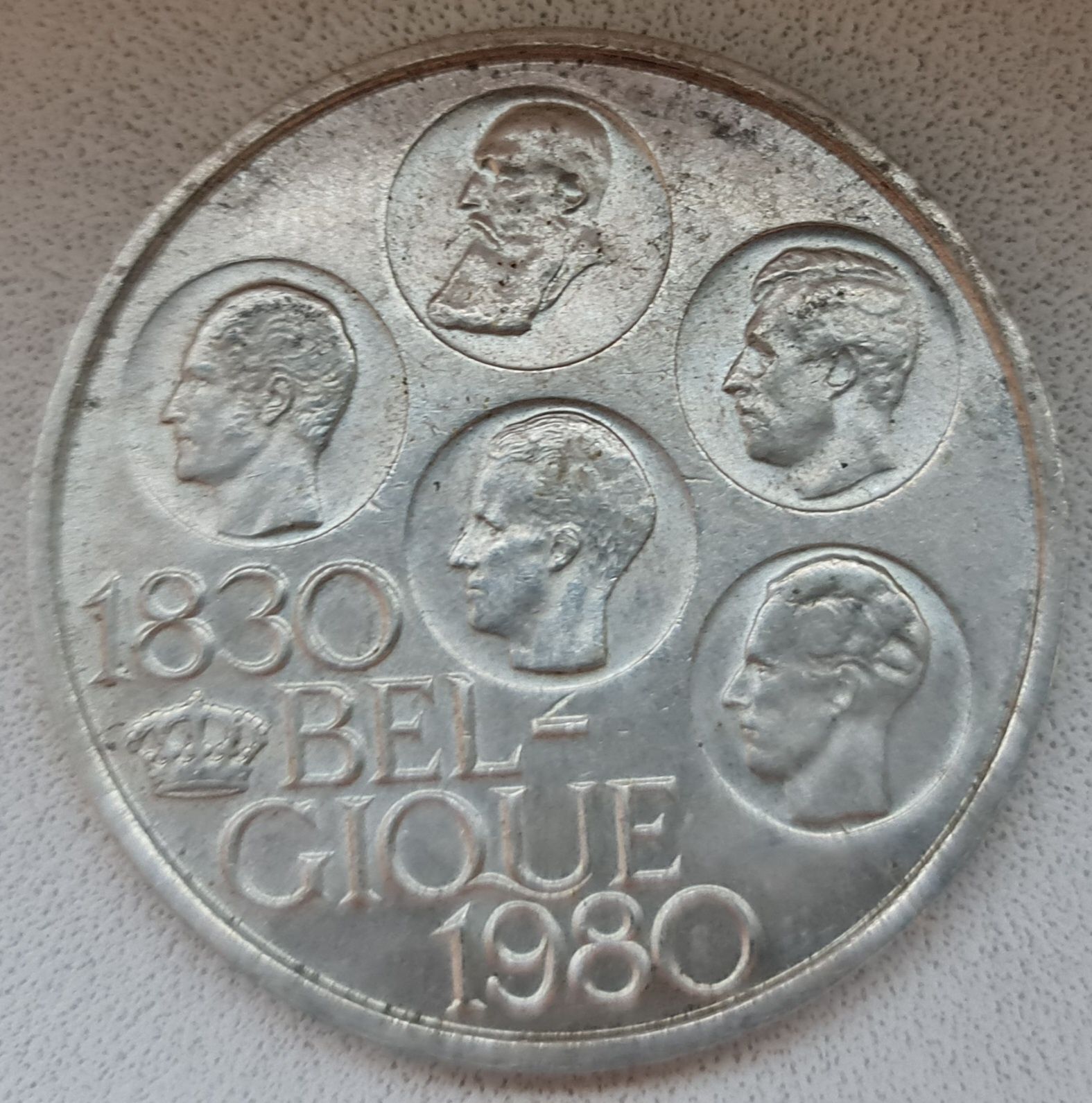 500 франков 1980 года. 150 лет независимости. Бельгия XF, №2 в Киеве
И