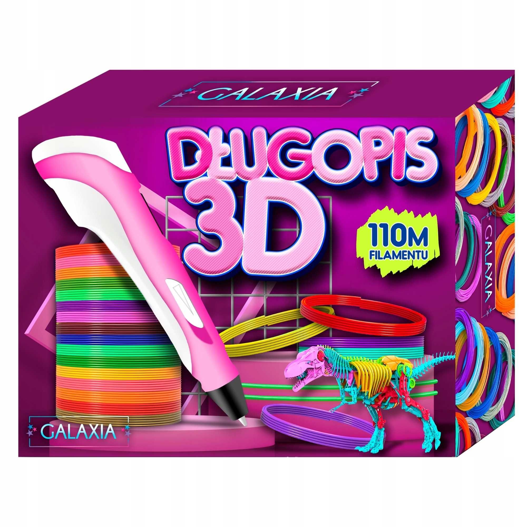 Długopis 3d dla dzieci drukarka 3 d pen zestaw i wkłady pla 110 metrów