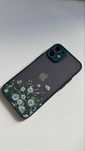 Etui zielone kwiaty Iphone 12 mini NOWE