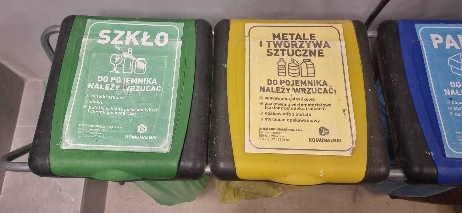 Stojak na Worki KOSZ do Segregacji Śmieci Odpadów 4x120L Metalowy