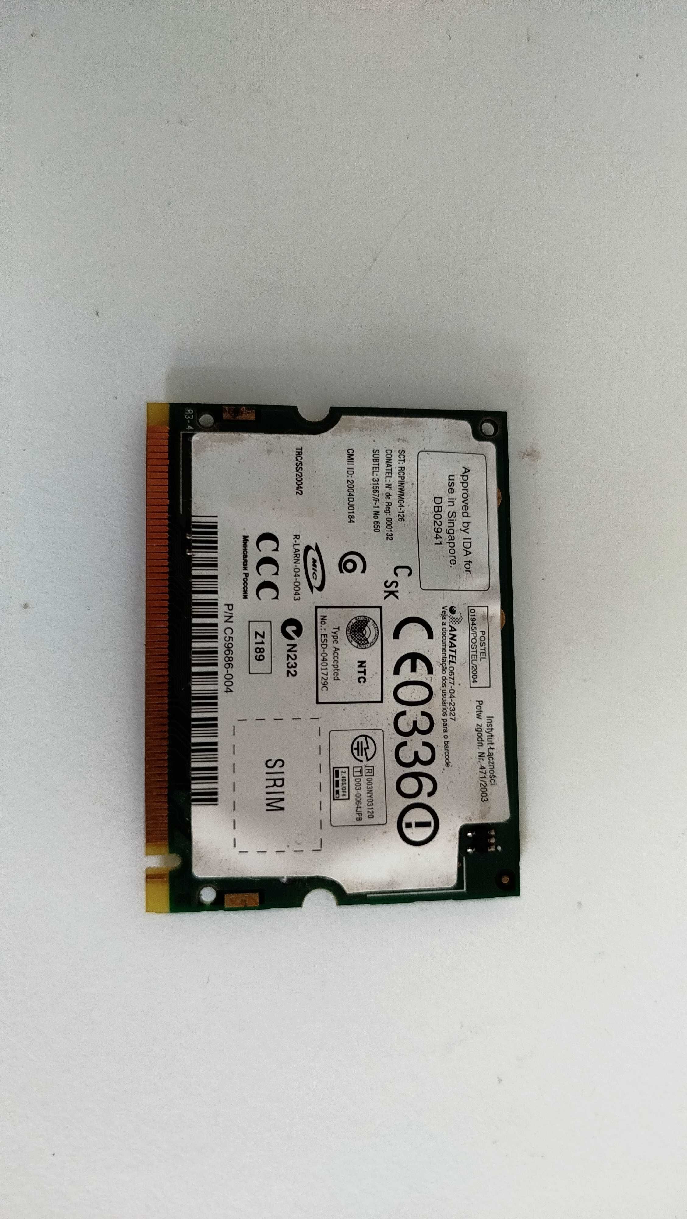 Placas Rede WiFi Mini-PCI para PC Portátil - Entrega Grátis